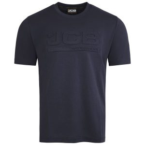 JCB UNISEX 3D EMBOSSED T-SHIRT NAVY